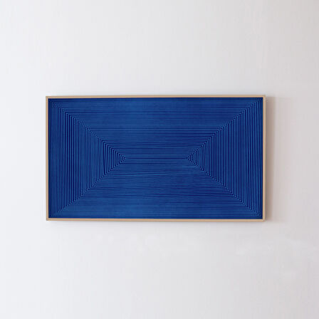 Mavi, soyut Samsung Frame TV Sanatı. Samsung Frame TV için Soyut Sanat