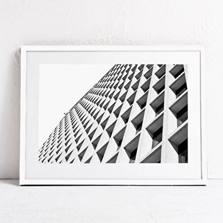 Modern Sanat Minimalist Sanat MODERN KENT Siyah Beyaz Fotoğraf