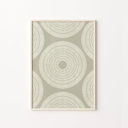 Adaçayı Yeşili Soyut, Çizgi Sanatı, Sanat, Adaçayı Yeşili Duvar Sanatı, Daireler