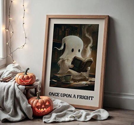 Bir Zamanlar Korkunç Hayalet Duvar Sanatı, Ürkütücü Kütüphane Dekoru