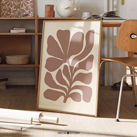 Minimalist Soyut Bitki Sanatı, Organik Yeşillik Ev Dekorasyonu