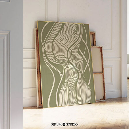 Soyut Akan Çizgiler Sanatı