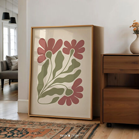 Boho Soyut Çiçek Sanatı