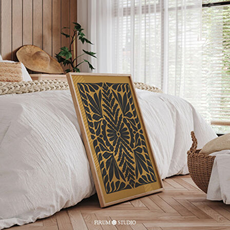 Sarı ve Siyah Botanik Sanatı