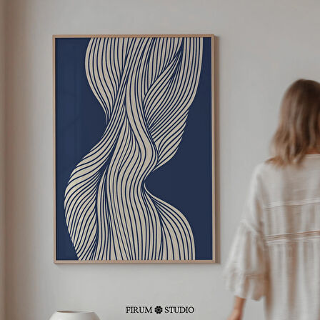 Akıcı Çizgiler Soyut Sanat, Modern Çağdaş Tasarım