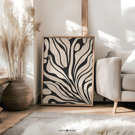 Kasvetli Soyut Organik Sanat