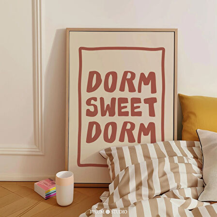 Yurt Tatlı Yurt Modern Duvar Sanatı, Eklektik Boho Tipografi Poster