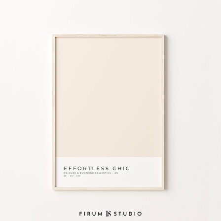 Renk Blok Sanatı, Açık Nötr Sanat, Bej Sanatı, Minimalist Poster