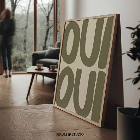 Oui Oui Fransızca Sözü: Zeytin Yeşili Minimalist Mutfak Sanatı ( )