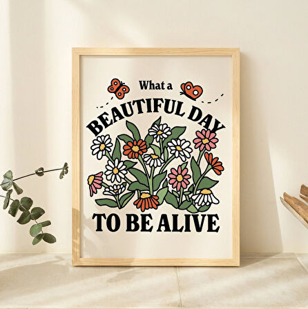 Retro Botanik Poster, Estetik Söz Baskısı, Çiçek Pazarı Duvar Dekoru, Kır Çiçekleri Posteri