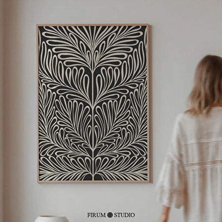 Koyu Boho Soyut Sanat, Orta Yüzyıl Modern Duvar Dekoru