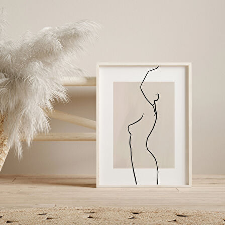 Kadın Vücudu Çizgi Sanatı, Bej Sanatı, Çizgi Çizimi, Minimalist Çizgi Sanatı, Kadın Çizgi Sanatı