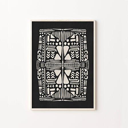 Siyah ve Bej Sanatı, Halk Sanatı, Sanat, Organik Şekiller, Daire Duvar Dekoru, Gri Duvar Sanatı