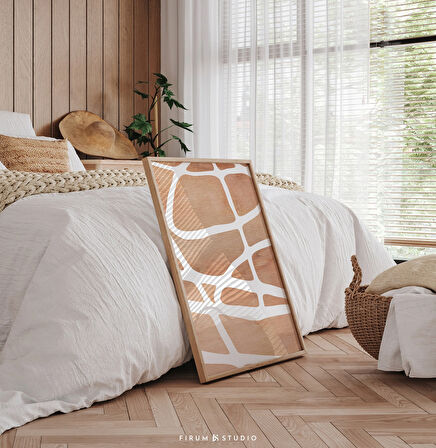 Terakota Modern Soyut Sanat, Oturma Odası Duvar Sanatı