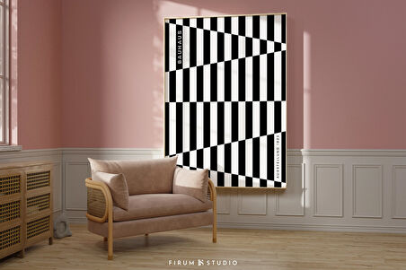 Siyah Beyaz Bauhaus Müzesi Sergisi Posteri, Duvar Sanatı