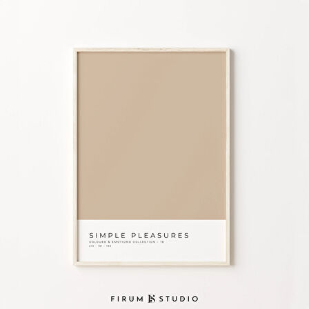 Renk Blok Sanatı, Toprak Tonlarında Duvar Dekoru, Sıcak Estetik, Açık Nötr Sanat