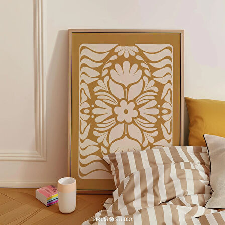 Boho Botanik Sanatı, Sanat, Hardal Sarısı Dekor