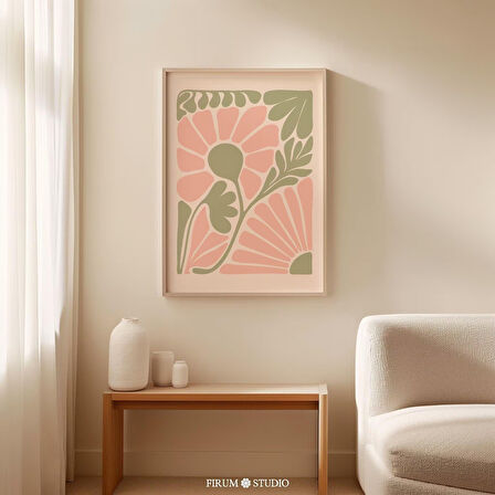 Pastel Çiçek Duvar Sanatı