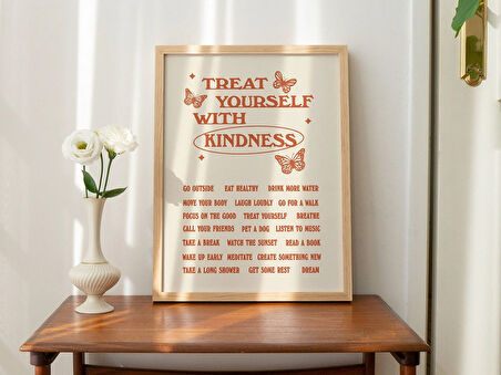 Olumlama Duvarı, Olumlu Olumlamalar, Retro Duvar Dekoru, Baskılar