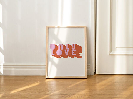 Sanat Alıntısı, Sadece Aşk Duvar Sanatı, Estetik Poster, Büyük Trend 70'ler Sanatı