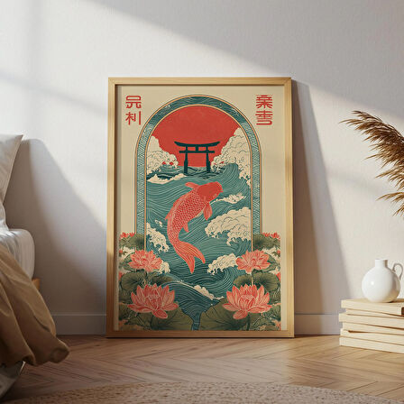 Japon Halk Sanatı Koi Balığı