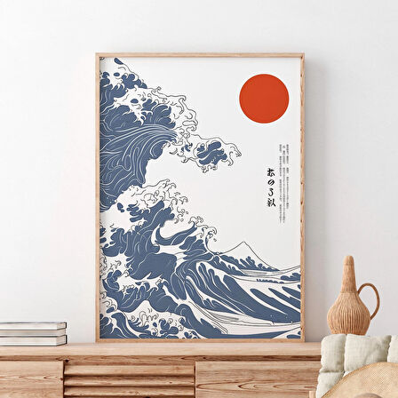 Büyük Dalga Posteri, Hokusai, Japon Sanatı, Hokusai, Japon Duvar Sanatı