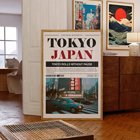 Tokyo Japonya Gazetesi: Vintage Japon Duvar Sanatı ( & )