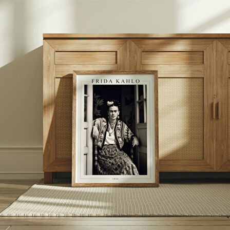 Frida Kahlo, Siyah Beyaz Poster, Baskılar, Frida Kahlo Poster, Feminist Sanat, Frida Kahlos
