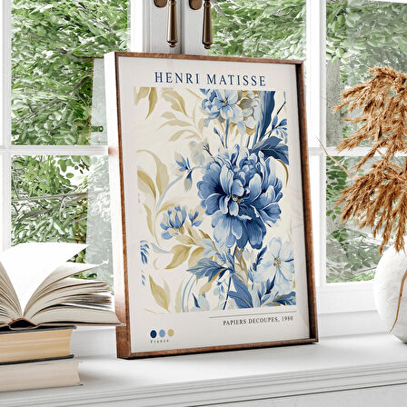 Matisse, Çiçek Pazarı, Matisse Duvar Sanatı, Mavi Matisse, Botanik Duvar Sanatı