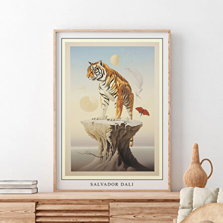 Salvador Dali Tiger Art : Gerçeküstü Hayvan Posteri ( )