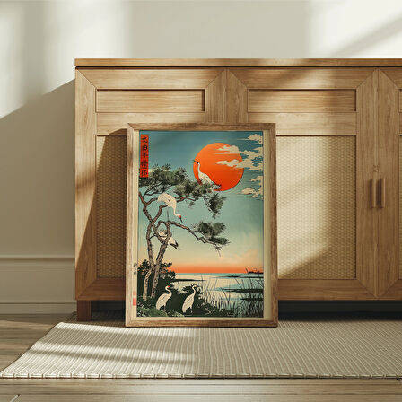 Vintage Japon Turna Posteri, Geleneksel Japon Duvar Sanatı Posteri