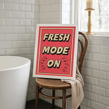 Komik Banyo Posteri: Retro Çizgi Roman Tarzı Tipografi Sanatı ( & )