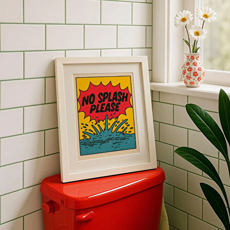 Komik Banyo Posteri: Retro Çizgi Roman Tarzı Tipografi Sanatı ( & )