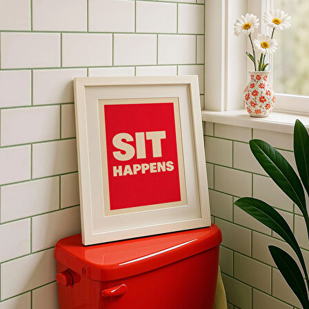 Komik Banyo Posteri: Retro Tipografi Sanatı ( & )