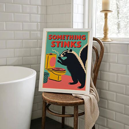 Komik Kokarca Banyo Posteri: Tuhaf Tuvalet Sanatı (& Baskılar, 20x28 İnç)