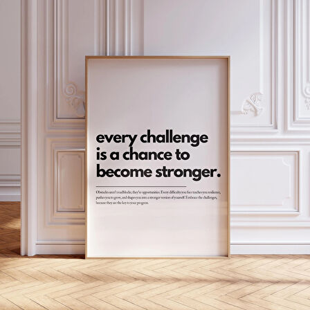 Motivasyonel Söz Posteri: Olumlu Onay Duvar Sanatı ( & )