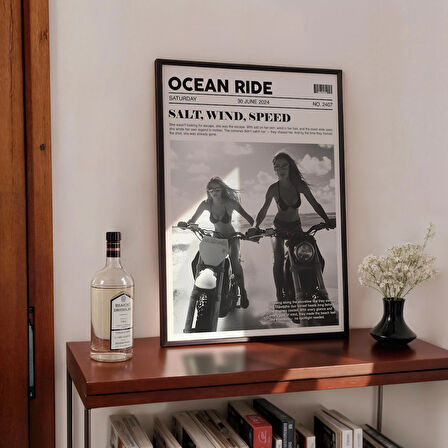 Ocean Ride Gazetesi: Eski Plaj Posteri ( & )