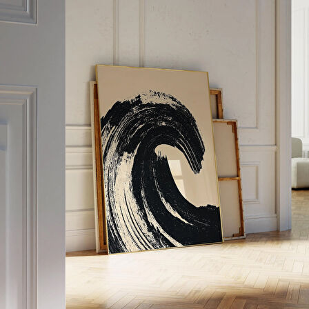 Japon Fırça Darbesi Sanatı: Zen Soyut Dalga (, / Dosya)