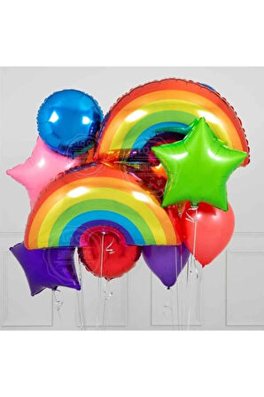 Gökkuşağı Folyo Balon 92x58 Cm