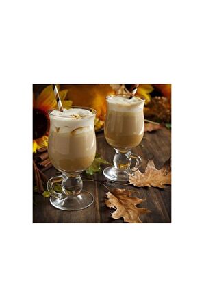 44159 Irısh Coffe Latte Bardağı Kulplu Bardak 2 Adet