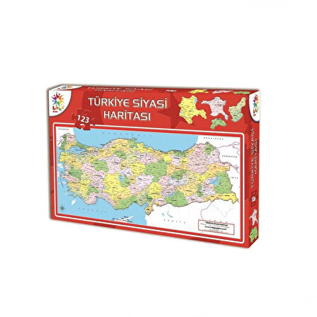 Laço Kids 123 Parça Türkiye Siyasi Haritası Puzzle