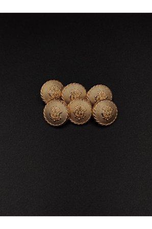 Metal Düğme Free Sarı 16.5mm 6 adet