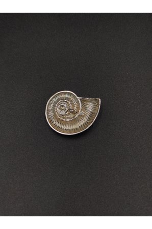 Metal Düğme Salyangoz Kabuğu 28 mm 6 Adet Free Nickel