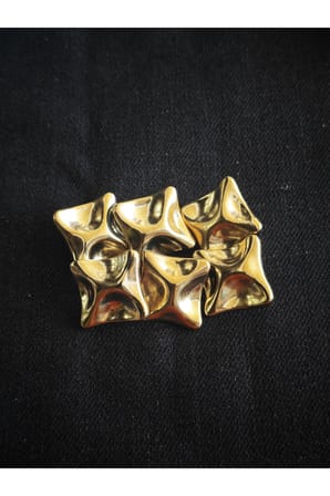 Kapitone model Gold metal Düğme 30 mm 48 boy 6 adet