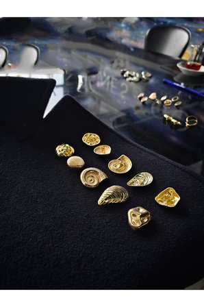 Z.A.R.A Gold Kombin Düğme Seti 5 Model 10 Adet