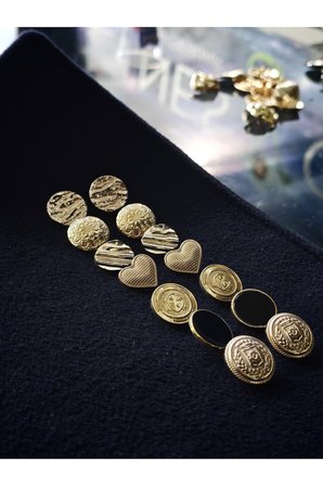 Z.A.R.A Gold Kombin Düğme Seti 7 Model 14 Adet