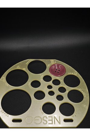 Büyük Boy Kiremit Kırmızı Ceket Düğmesi 48 boy 30.5 mm