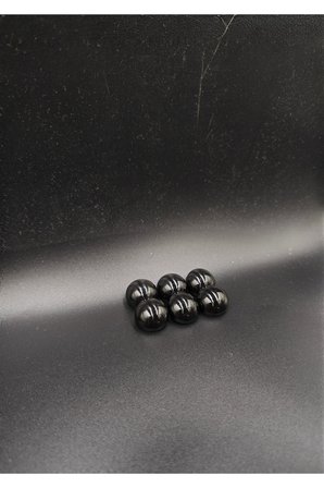 M.A.N.G.O Parlak Siyah Ayaklı Gömlek ve Hırka Düğmesi 36 boy 22.9 mm 6 adet