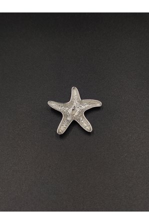 Metal Düğme Deniz Yıldızı Free Nickel 6 Adet