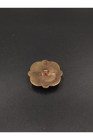 Renkli Taşlı Antik Sarı Özel Tasarım Aksesuar 38.1 mm